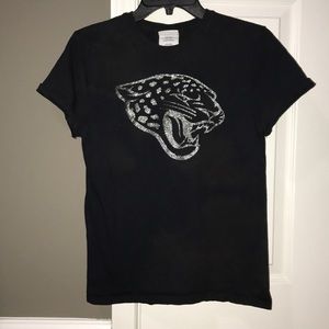 Black Jacksonville Jaguars Glitter Tee